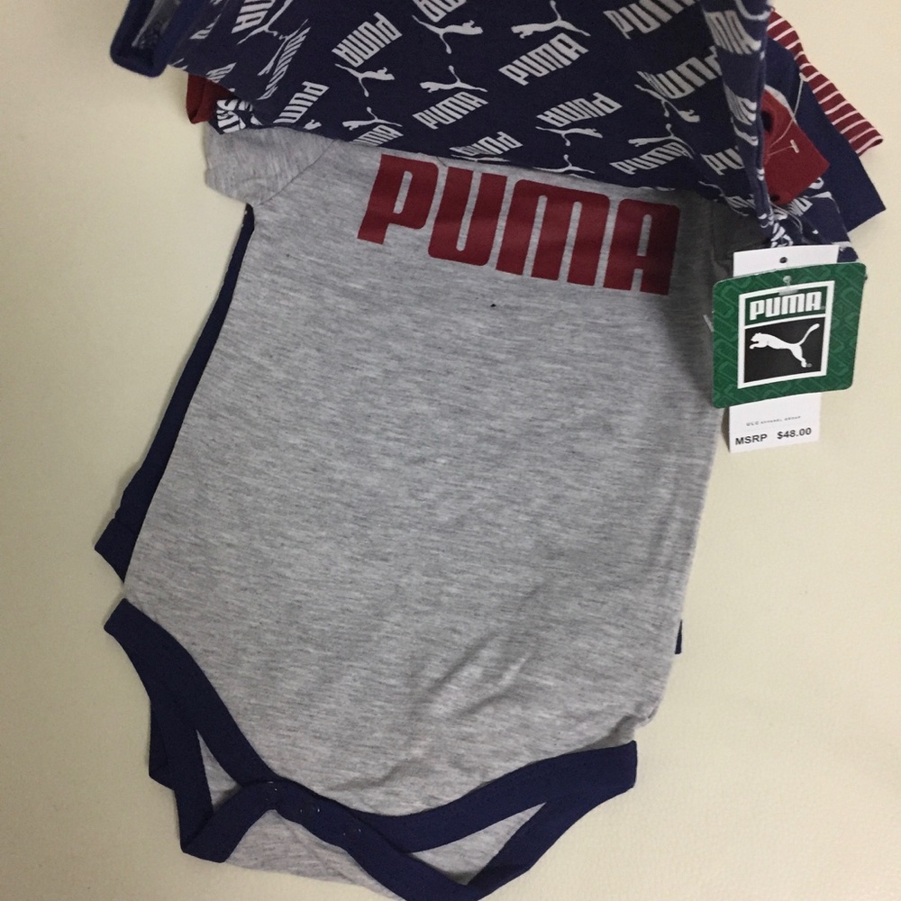 Puma baby boy bodysuits 5pc set - Picture 3 of 5